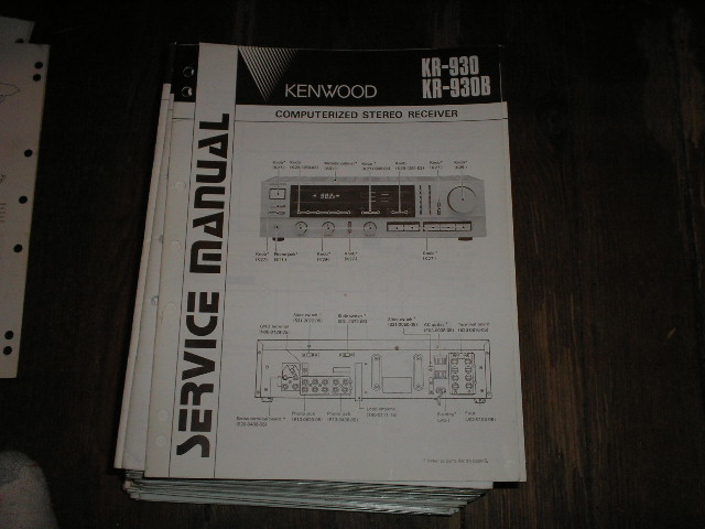 KR-930 KR-930B Receiver Service Manual  Kenwood
