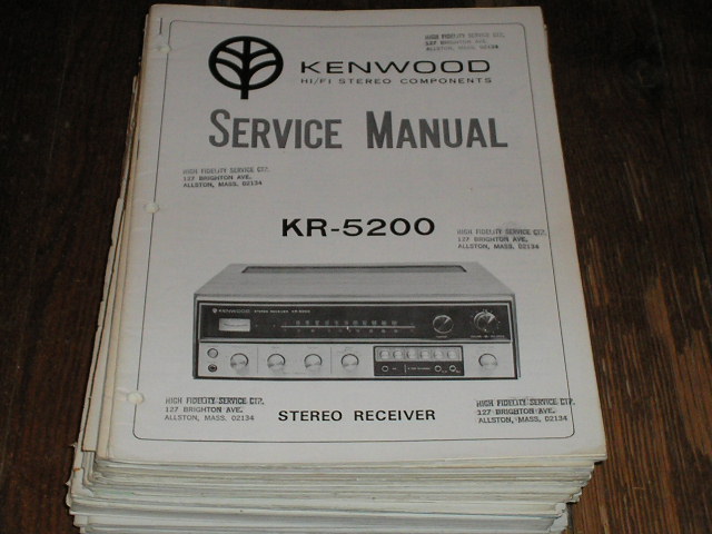 KR-5200 Receiver Service Manual  Kenwood