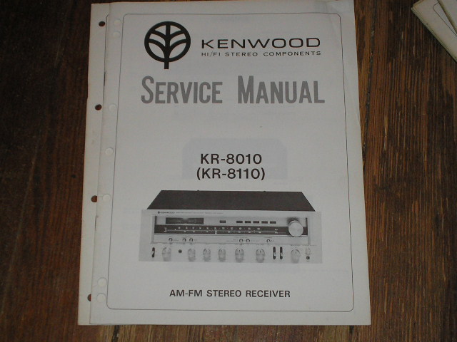 KR-8010 KR-8110 Receiver Service Manual  Kenwood