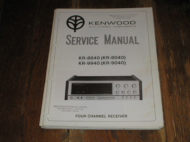 KR-8040 KR-8840 KR-9040 KR-9940 Receiver  Kenwood