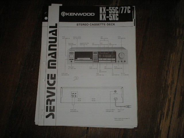 KX-5XC KX-55C KX-77C  Cassette Deck Service Manual  B51-1345..880