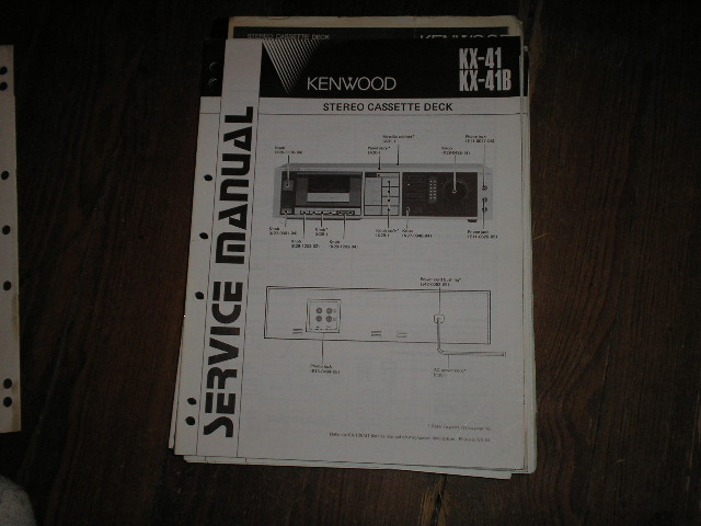 KX-41 KX-41B Cassette Deck Service Manual B51-1438...880