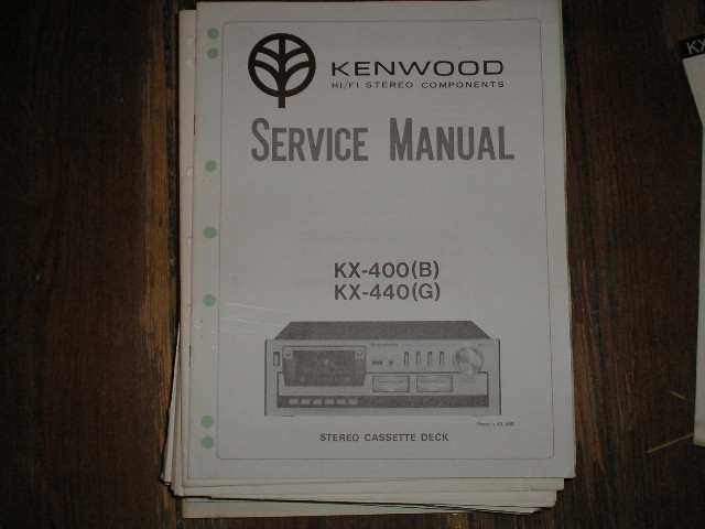 KX-400 KX-400B KX-440 KX-440G CASSETTE DECK SERVICE MANUAL