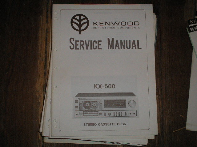 KX-500 CASSETTE DECK SERVICE MANUAL