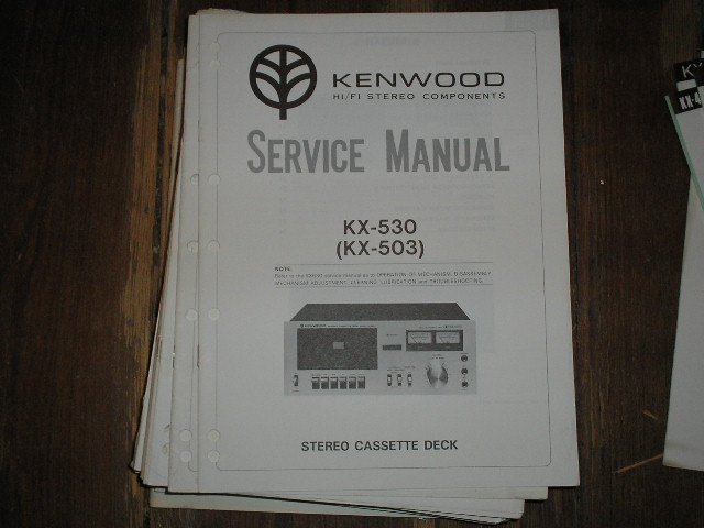 KX-503 KX-530 Cassette Deck Service Manual