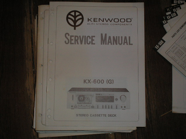 KX-600 KX-600 Cassette Deck Service Manual