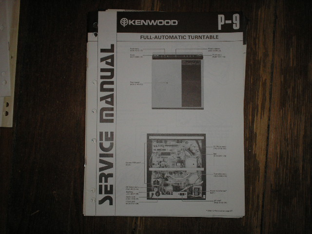 P-9 Turntable Service Manual  Kenwood