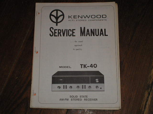 TK-40 Receiver Service Manual  Kenwood