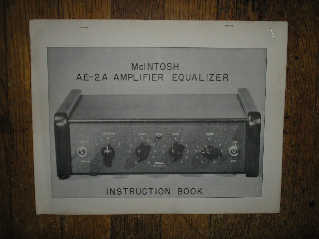 AE-2A Amplifier Equalizer Service Manual