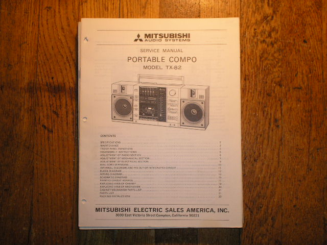 TX-82 Cassette Deck Radio Service Manual

lsm3021