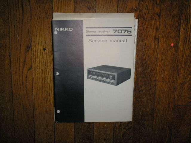 7075 Receiver Service Manual  Nikko
