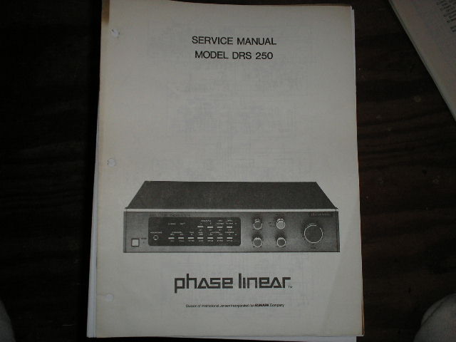 DRS-250 Amplifier Service Manual with parts lists and schematics