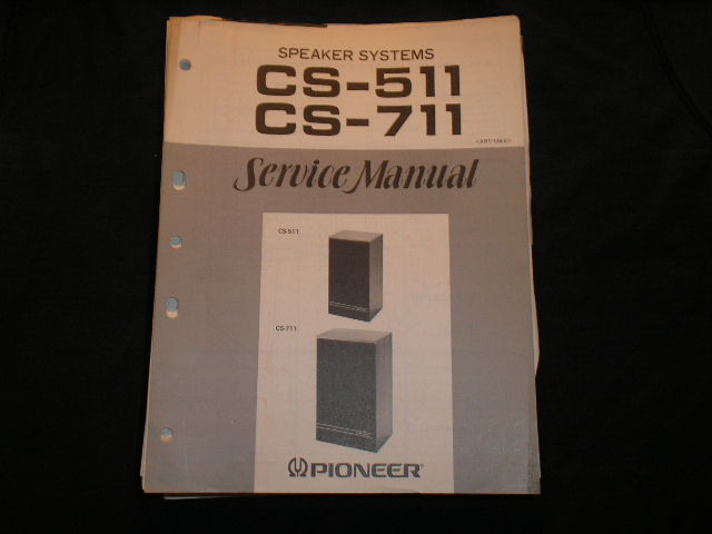 CS-711 CS-511 Speaker Service Manual  Pioneer