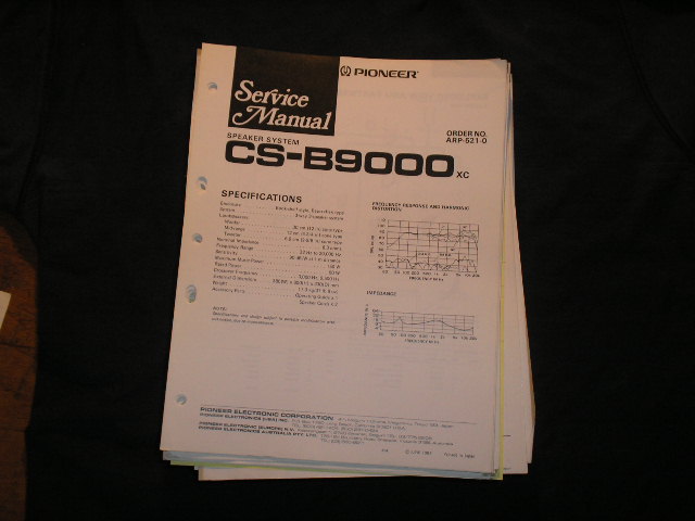 CS-B9000 Speaker Service Manual  Pioneer