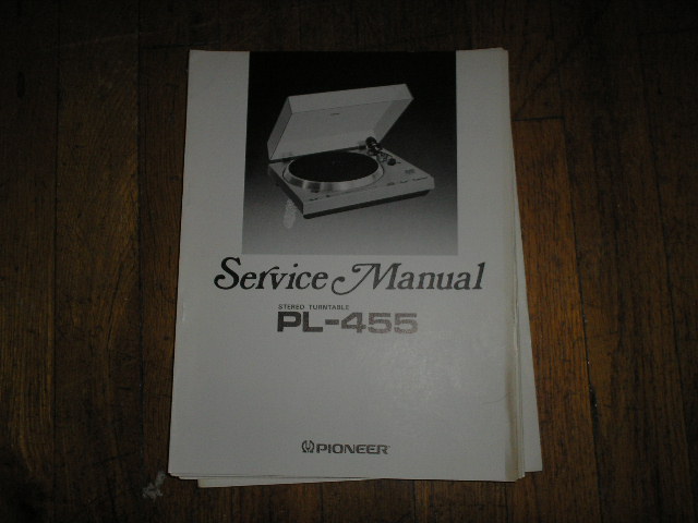 PL-455 Turntable Service Manual  Pioneer