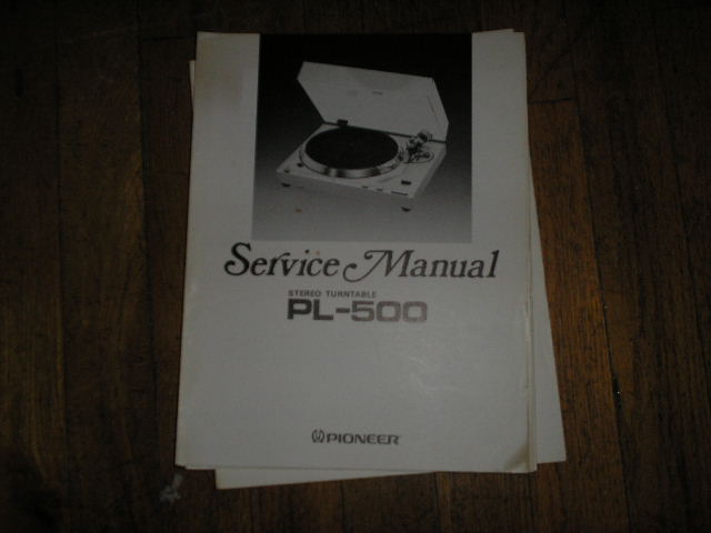 PL-500 Turntable Service Manual  Pioneer