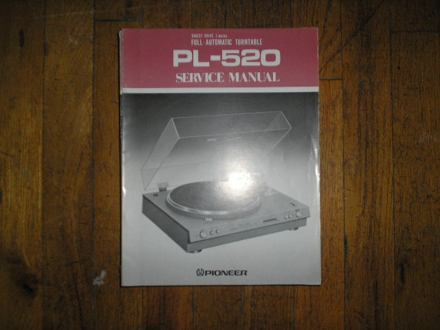 PL-520 Turntable Service Manual  Pioneer