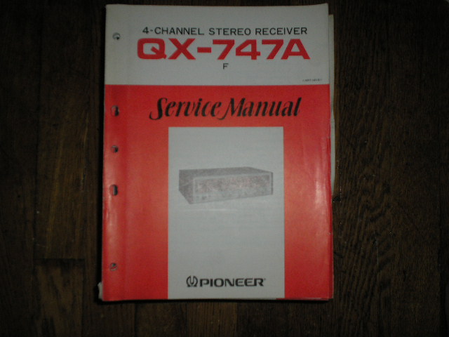 QX-747A Receiver Service Manual  Pioneer