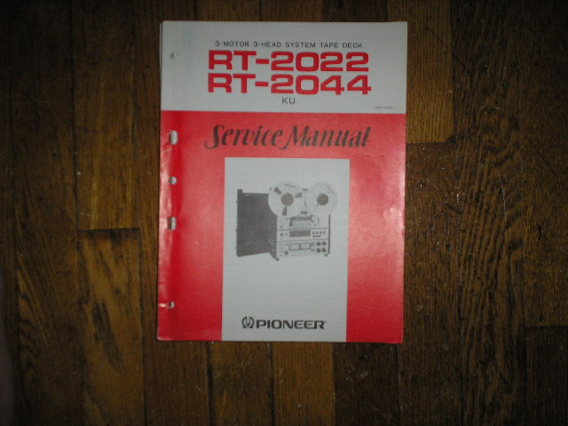 RT-2022 RT-2044 Reel to Reel Service Manual  Pioneer