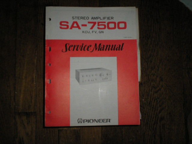 SA-7500 Amplifier Service Manual     ART-121