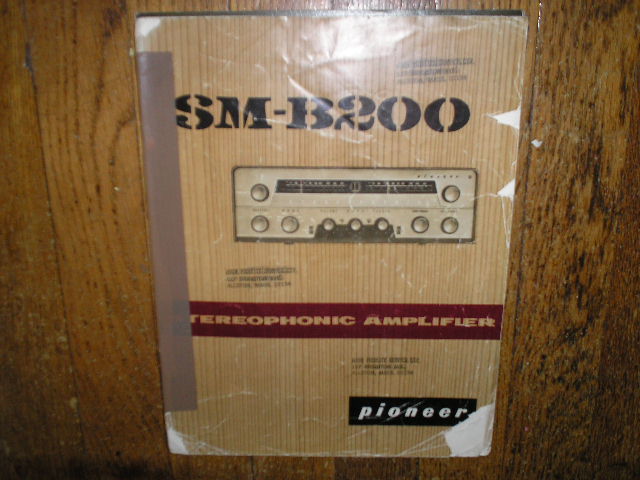 SM-B200 Receiver Old Style Service Manual  Pioneer