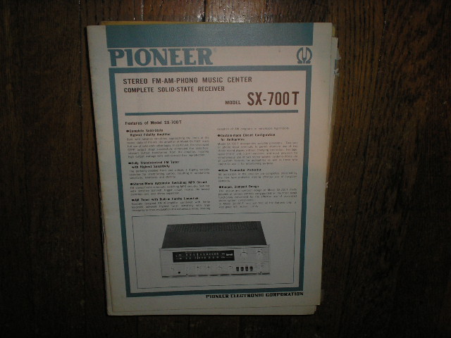 SX-700T Receiver Service Manual  Pioneer