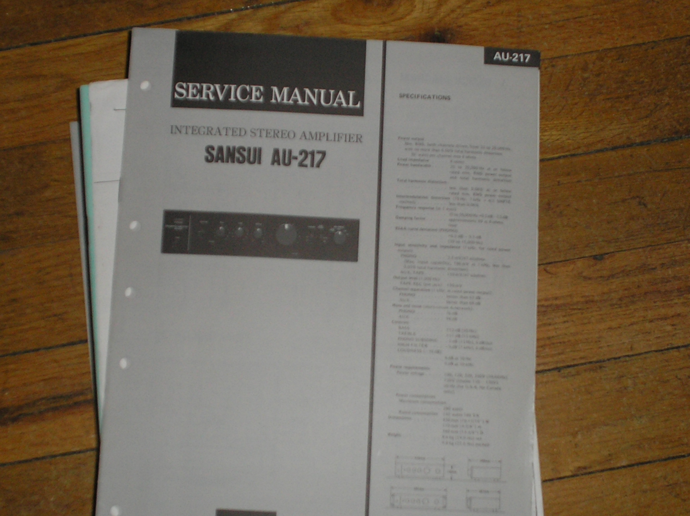 AU-217 Amplifier Service Manual