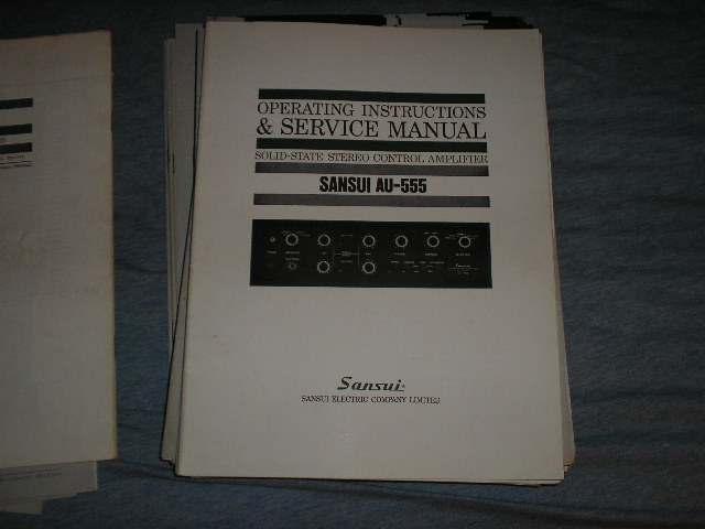 AU-555 Amplifier Operating Instruction Manual