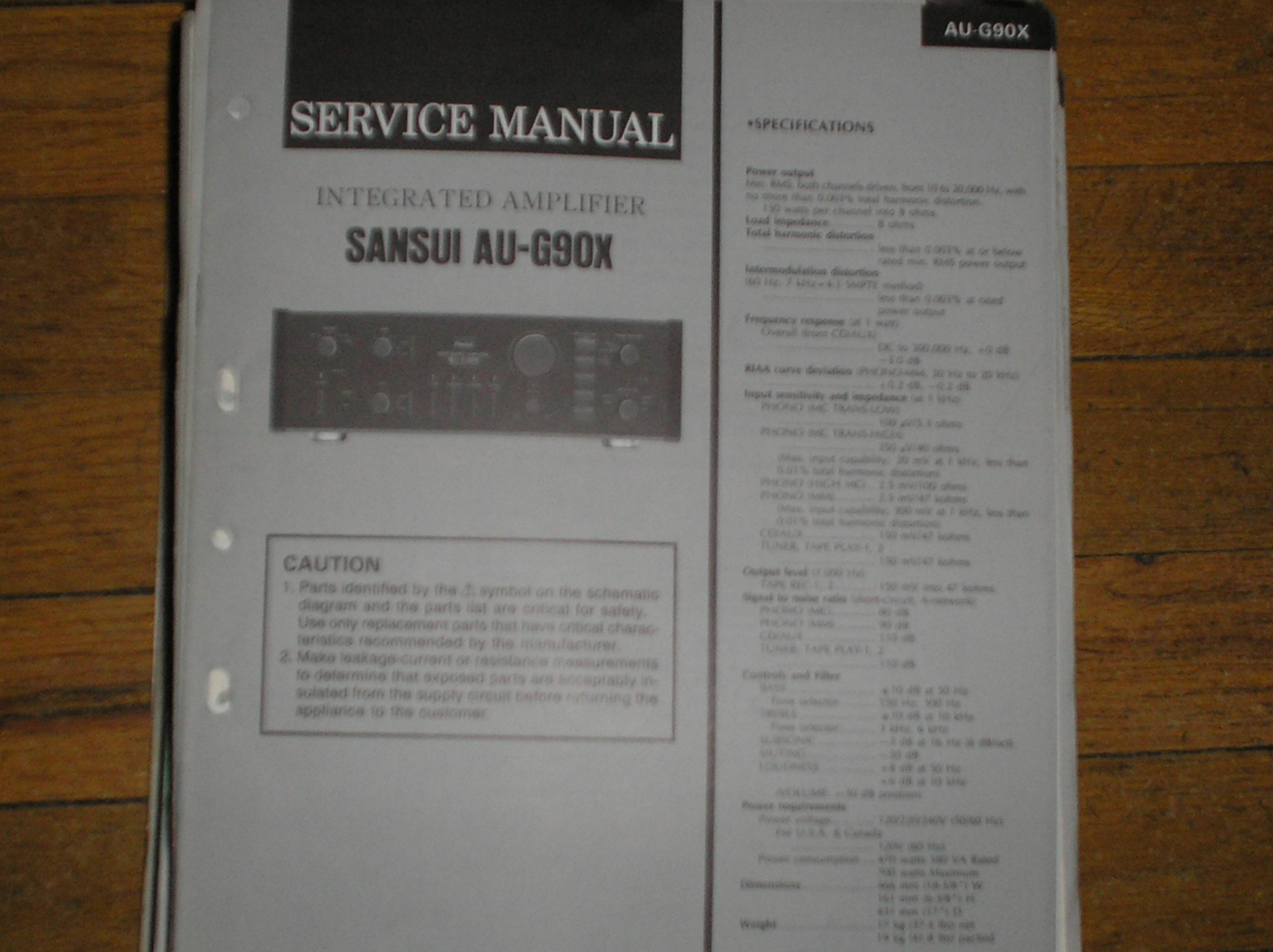 AU-G90X Amplifier Service Manual