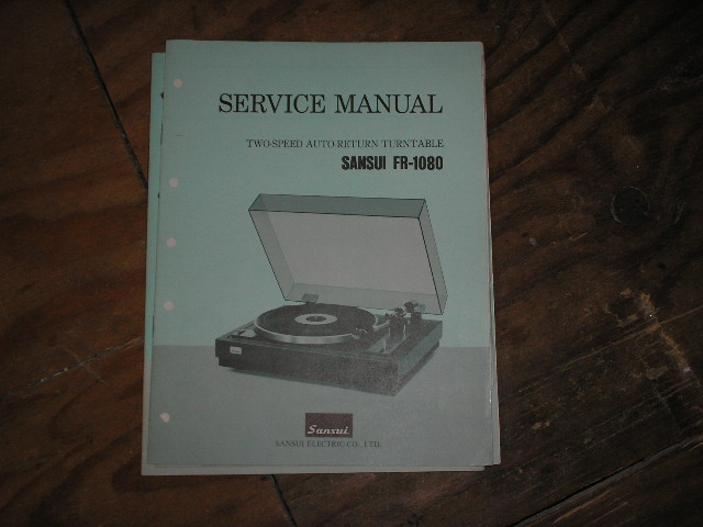 FR-1080 Turntable Service Manual  Sansui