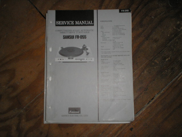 FR-D55 Turntable Service Manual  Sansui