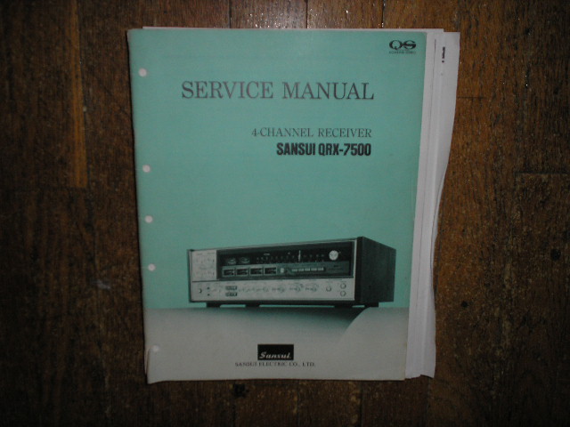 QRX-7500 Receiver Service Manual  Sansui