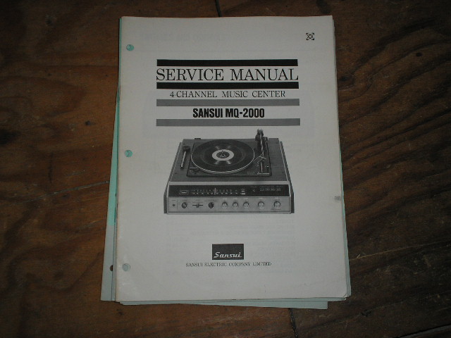 MQ-2000 Music Center Service Manual  Sansui
