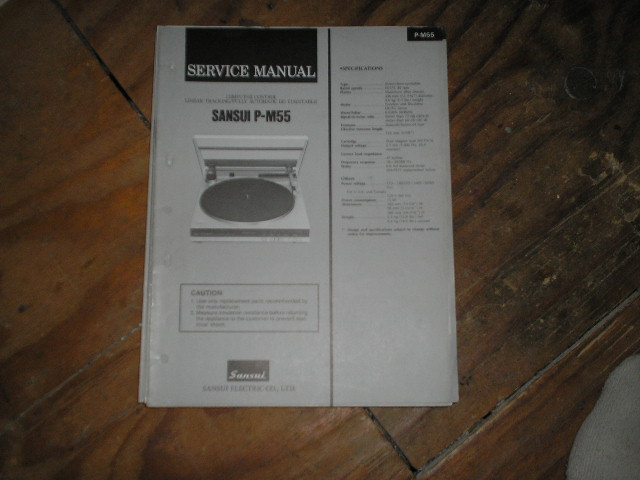 P-M50 P-M55 Turntable Service Manual  Sansui