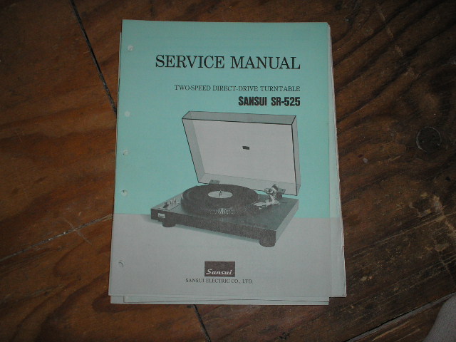 SR-525 Turntable Service Manual  Sansui