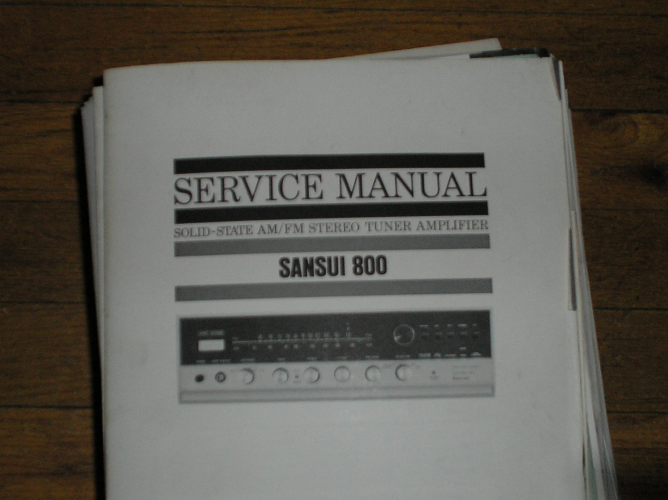 800 AM FM Tuner Amplifier Service Manual