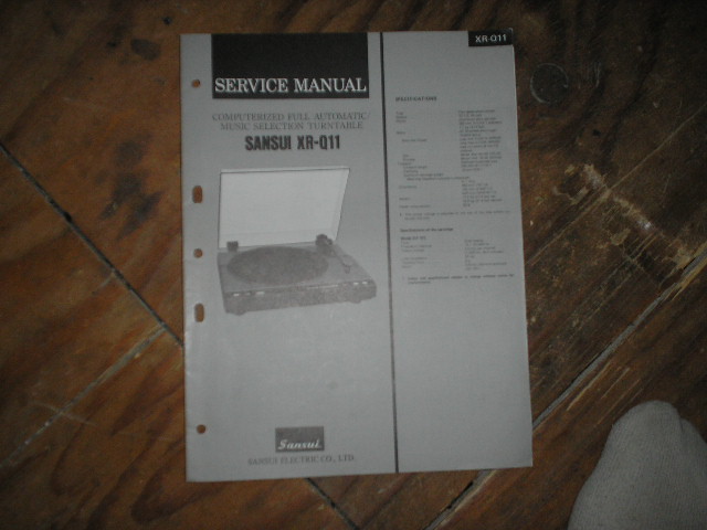 XR-Q11 Turntable Service Manual  Sansui
