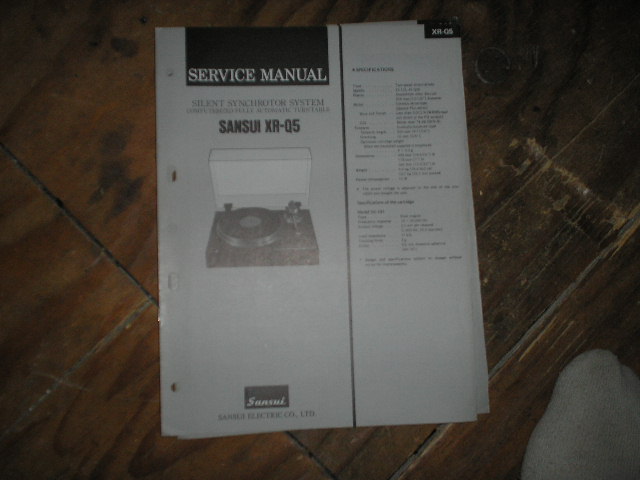 XR-Q5 Turntable Service Manual  Sansui