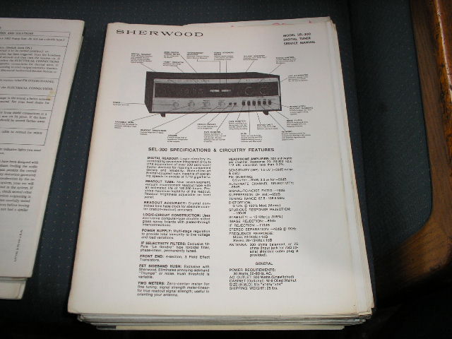 SEL-300 Receiver Service Manual for Serial No.DT21601-DT22126  Sherwood 