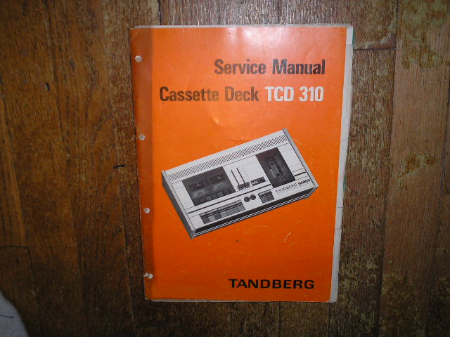 TCD 310 Cassette Deck Electronic Service Manual with Alignments.