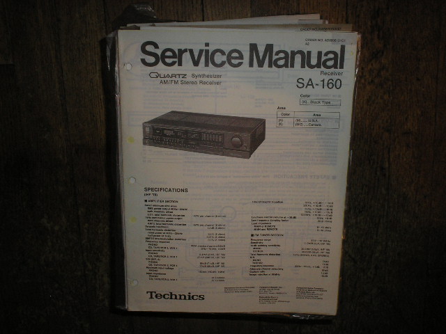 SA-160 Receiver Service Manual  Technics 