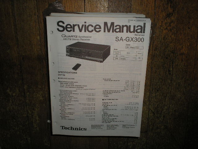 SA-GX300 Receiver Service Manual  Technics 