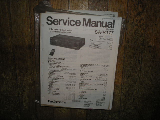 SA-R177 Receiver Service Manual  Technics 