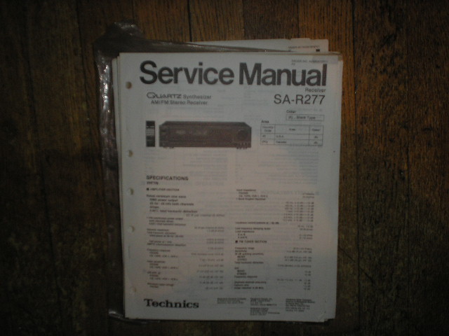 SA-R277 Receiver Service Manual  Technics 