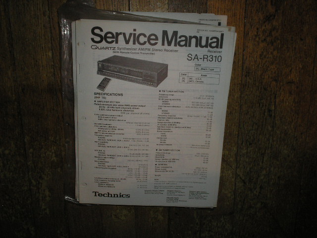 SA-R310 Receiver Service Manual  Technics 