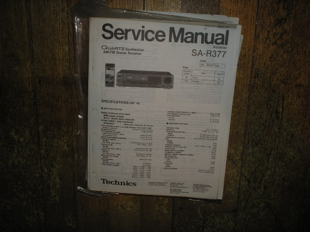 SA-R377 Receiver Service Manual  Technics 
