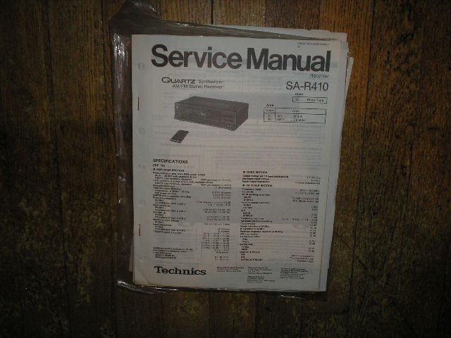 SA-R410 Receiver Service Manual  Technics 