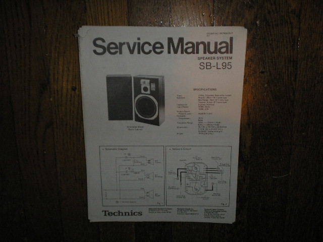 SB-L95 Speaker System Service Manual  Technics 