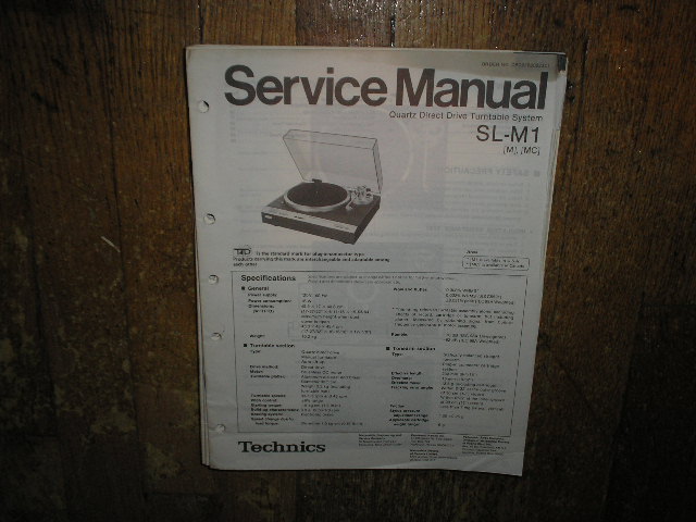 SL-M1 Turntable Service Manual  Technics 