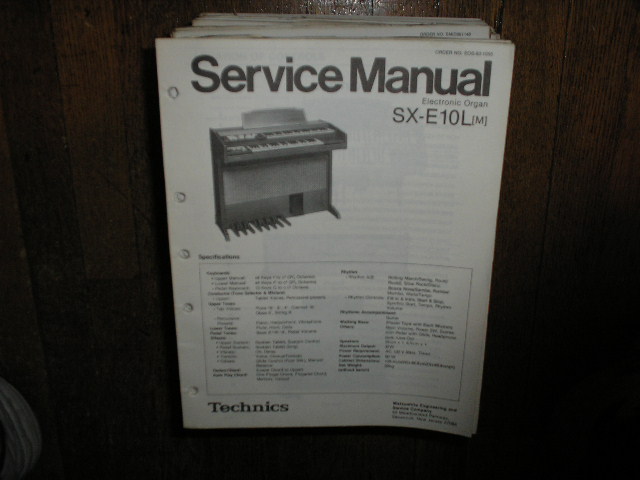 SX-E10L SX-E10L M Electric Organ Service Manual